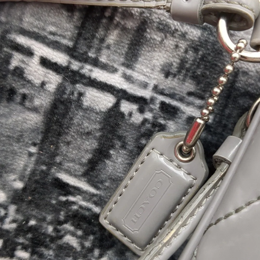 Coach Gray Quilted Wristlet - Picture 3 of 11